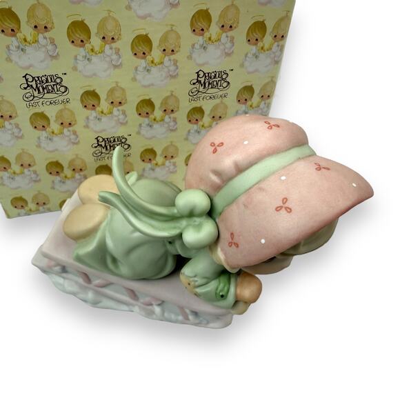 1999 Slide Into The Next Millennium w/Joy PRECIOUS MOMENTS porcelain figurine - Picture 9 of 11